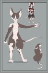 2014 8_nipples animal_genitalia anthro balls blue_eyes bottomwear brown_body brown_fur clothed clothed_male clothing digital_drawing_(artwork) digital_media_(artwork) domestic_cat felid feline felis fur genitals hairless hairless_cat hi_res hoodie male mammal model_sheet multi_nipple naircat nipples nude_male sheath shorts solo sphynx_(cat) topwear