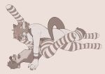 anthro anthro_on_anthro anthro_penetrated anthro_penetrating anthro_penetrating_anthro artist_name between_legs clothing duo eyes_closed fangs felid genitals glans gynomorph gynomorph/male gynomorph_penetrating gynomorph_penetrating_male hair hi_res humanoid_genitalia humanoid_penis intersex intersex/male intersex_penetrating intersex_penetrating_male legwear male male_penetrated mammal monochrome mostly_nude mustelid obscured_penetration open_mouth otter pattern_clothing pattern_legwear penetration penis seraphictiger sex short_hair simple_background spread_legs spreading striped_clothing striped_legwear stripes teeth text