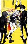  +++ 2boys 2girls atyakodayo1 bandaged_head bandages baseball_bat black_serafuku black_shirt blood blood_from_forehead boots cigarette commentary_request corpse death from_above gakuran gakuseibou geminism gloves hair_ribbon hair_spread_out hand_on_own_knee hat highres hirosoma_kikyou hirosoma_shinku holding holding_sword holding_weapon katana laughing long_hair long_sleeves lying mouth_hold multiple_boys multiple_girls neckerchief on_back on_ground outside_border pantyhose pillarboxed pool_of_blood purple_neckerchief purple_ribbon ribbon scene_reference school_uniform serafuku sheath sheathed shirt single_boot skirt spoilers standing sword translation_request trembling tsukishiro_tsukishiro twitter_username weapon white_hair wide-eyed yamaga_awasumi 