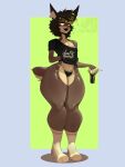 2025 5_fingers absurd_res anthro band_shirt beverage beverage_can black_body black_clothing black_fur black_hair black_shirt black_t-shirt black_topwear blonde_highlights breasts clothing daft_punk empty_eyes eyebrows facial_piercing fangs felid feline female fingers footwear fur hair hand_under_shirt hi_res highlights_(coloring) holding_beverage holding_object inner_ear_fluff legs_together lynx mammal monster_energy multicolored_body multicolored_fur nose_piercing nose_ring open_mouth open_smile piercing ring_piercing shirt small_breasts smile socks solo standing t-shirt tan_body tan_fur teeth text text_on_clothing text_on_shirt text_on_topwear thick_thighs thong topwear tuft two_tone_body two_tone_fur underwear wide_hips ze0metric