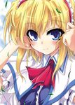  alice_margatroid blonde_hair blue_eyes iseno_yajin smile solo touhou 