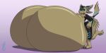 2019 3_toes 4_ears 4_fingers absurd_res anthro avali avian big_breasts black_body black_claws black_feathers black_sclera blue_body blue_eyes blue_feathers breasts breasts_on_ground brown_body brown_breasts brown_eyebrows brown_feathers brown_inner_ear brown_wings claws eilanii_(kiglirs) eyebrows feathered_wings feathers featureless_breasts feet female female_(lore) female_anthro fingers hi_res huge_breasts hyper hyper_breasts kekinfuntimes looking_at_breasts looking_at_own_breasts looking_at_self multi_ear nude nude_anthro nude_female one_leg_up purple_background raised_leg signature simple_background solo toe_claws toes winged_arms wings worried