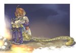  animal_ears boots breath_of_fire breath_of_fire_ii cat_ears knee_boots red_hair rinpoo_chuan ryuu_(mat_hin) solo 