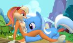  crossover friendship_is_magic lola_bunny my_little_pony space_jam trixie_lulamoon valentinexredfield 