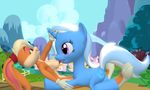  crossover friendship_is_magic lola_bunny my_little_pony space_jam trixie_lulamoon valentinexredfield 