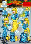  crossover dopplegager legend_of_zelda metroid pikachu porkyman samus_aran 