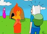  adventure_time arkbound finn_the_human flame_princess princess_bubblegum 