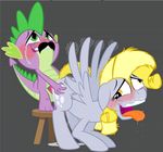  animated derpy_hooves dragon_ball_z friendship_is_magic my_little_pony piccolo spike vegeta 