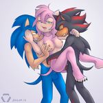  amy_rose kiesan shadow_the_hedgehog sonic_team sonic_the_hedgehog 