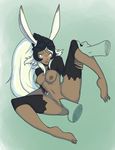  animal_ears blush breasts dark_skin disembodied_hand disembodied_penis dmxwoops erection female final_fantasy final_fantasy_xii fran hair male nipples penetration penis rabbit_ears spread_legs spreading vaginal vaginal_penetration video_games viera white_hair 