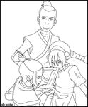  avatar_the_last_airbender azula clis sokka toph_bei_fong 