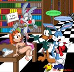  alekbunny buster_bunny calamity_coyote elmyra_duff plucky_duck tiny_toon_adventures warner_bros 