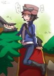  @@@ bad_id bad_pixiv_id blue_eyes boots brown_hair calme_(pokemon) eyewear_on_head hat jacket male_focus pokemon pokemon_(game) pokemon_xy sunglasses 