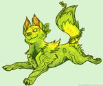 cloverwhite dog feral fern_hound flora_fauna guild_wars guild_wars_2 invalid_color leaf mammal plant solo sylvan_hound video_games 