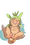  anus blush breasts chespin chubby female feral mammal nintendo one_eye_closed plain_background pok&#233;mon pok&eacute;mon pussy rodent shamelesss small_breasts video_games white_background wink 
