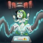  aeonspassed ahegao bdsm blush bondage bound breasts cum digital_media_(artwork) ejaculation electricity electrostimulation female green_hair hair humanoid legendary_pok&eacute;mon long_hair looking_pleasured machine meloetta meloetta_(aria_form) nintendo nipples nude open_mouth orgasm pok&eacute;mon pok&eacute;mon_(species) pussy pussy_ejaculation pussy_juice shaking simple_background solo sweat tongue video_games 