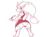  canine female fox maid maid_uniform mammal nintendo panties panty_shot pok&#233;mon pok&eacute;mon shamelesss underwear video_games zoroark 