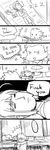  1boy 1girl :d ahoge arnoul artoria_pendragon_(all) bad_id bad_pixiv_id comic english fate/stay_night fate/zero fate_(series) gilgamesh greyscale monochrome open_mouth profanity ranguage rejection saber sleeping smile sparkle v-shaped_eyebrows zzz 