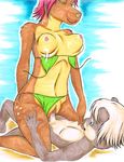  age_difference anthro beach bigger_version_at_the_source bikini breast_jiggle breasts cervine cowgirl_position cub deer eyes_closed female jane lying male nipples nude on_back penetration penis pussy risingdragon seaside sex size_difference spread_legs spreading straight tight_clothing topless vaginal vaginal_penetration young 