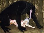  butt clothed clothing duo forced from_behind gay hair human interspecies licking littledoll male mammal monster penis rape scratches size_difference teeth tongue torn_clothing white_hair 