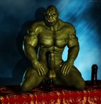  3d abs anal anal_insertion anal_penetration balls biceps big_muscles big_penis black_howler cgi dildo ear_piercing facial_piercing hairy humanoid humanoid_penis insertion looking_at_viewer male muscles nipple_piercing nipples nose_piercing orc pecs penetration penis piercing precum red_eyes sex_toy solo tattoo tusks uncut zugrak 