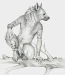  aruhs canine claws crouching hyena loincloth male mammal navel nipples solo topless 