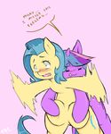  blush breast_grab breasts cold-blooded-twilight equine female feral friendship_is_magic horn horse lesbian mammal milky_way_(character) my_little_pony pony teats twilight_sparkle_(mlp) unicorn 