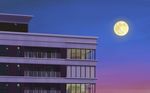  building gishiro_contact moon night original scenic sky sunset 