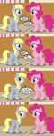  blue_eyes cutie_mark derpy_hooves_(mlp) dialog english_text equine faikie female feral friendship_is_magic hair horse mammal my_little_pony pegasus pink_hair pinkie_pie_(mlp) pony smile text wings yellow_eyes 
