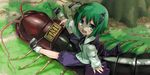  antennae bug cape gengorou green_eyes green_hair insect short_hair solo taxi touhou wriggle_nightbug 