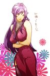  bad_id bad_pixiv_id breasts crossed_arms genderswap genderswap_(mtf) gundam gundam_00 large_breasts nakahara_(mu_tation) purple_hair solo tieria_erde translation_request 