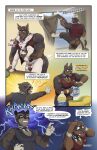  4_panel_comic absurd_res ammonia anthro balls blake_(thepurp) bleach_(object) bottomless bow_tie butler butt canid canine canis clothed clothing comic dialogue digital_media_(artwork) dobermann domestic_dog english_text felid finn_(thepurp) fur genitals group hi_res hudson_(thepurp) humanoid_genitalia humanoid_penis lagomorph leporid male male/male male_penetrated male_penetrating male_penetrating_male mammal muscular muscular_anthro muscular_male open_mouth pantherine partially_clothed pecs penetration penis pinscher procyonid rabbit raccoon sex simple_background speech_bubble text thepurp topwear trio 