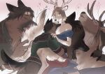 alternate_species anal anthro anthro_on_anthro anthrofied antlers arcane_(tv_series) arms_around_partner bite blush blush_lines bodily_fluids bottomless brown_body brown_fur butt butt_grab canid canine canis claws clothed clothing crying deer dominant dominant_male drooling duo ears_back eyes_closed fangs fingers fluffy fluffy_tail foreplay fur fuzzy hair half-closed_eyes hand_on_butt hand_on_shoulder head_back heart_symbol hi_res holding_another holding_partner hooved_fingers hooves horn interspecies jayce_talis_(arcane) league_of_legends lilyalwei looking_pleasured looking_up male male/male mammal medium_hair motion_lines narrowed_eyes neck_bite open_mouth oral partially_clothed pivoted_ears predator/prey rimming riot_games saliva sequence sex shirt short_hair short_tail simple_background submissive submissive_male tail tan_body tan_fur tears tears_of_pleasure teeth tencent topwear viktor_(arcane) wolf