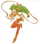  feena_(grandia) grandia grandia_i hair_tubes long_hair low-tied_long_hair solo takara_(lvg) thighhighs whip white_background 