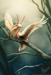  avian bird feral gastropod hybrid outside rotarr slug solo tree white_feathers wings 