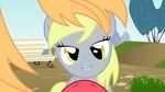  bedroom_eyes bench big_macintosh_(mlp) derpy_hooves_(mlp) dragonmorpheus duo equine eye_contact female feral first_person_view friendship_is_magic fur gray_body grey_body grey_fur horse looking_at_viewer mammal my_little_pony outside pony red_body smile tree yellow_eyes 