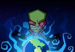  comic earth fantasyisland grin invade invader_zim laugh wallpaper yunaki zim 