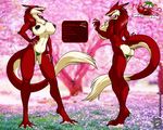  big_breasts breasts butt cherry_vellet female fur hi_res looking_at_viewer looking_back nipples panties panties_down panty_pull red_fur sergal solo standing tongue topless underwear walter_sache 