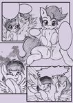  anibaruthecat black_and_white blush comic cub cunnilingus duo equine eyes eyes_closed female feral friendship_is_magic hair holding horse lesbian mammal monochrome my_little_pony one_eye_closed oral oral_sex outside pegasus pony pussy pussy_juice rainbow_dash_(mlp) scootaloo_(mlp) sex sitting sketch smile vaginal wings young 