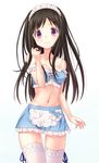  chitanda_eru cleavage hyouka maid n.g. thighhighs 