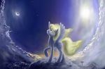  blonde_hair cloud clouds cutie_mark day derpy_hooves_(mlp) english_text equine female feral friendship_is_magic fur grayma1k grey_feathers grey_fur hair horse mammal moon my_little_pony night pegasus pony sign solo stars sun text wings yellow_eyes 