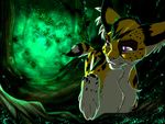  fantasy fantasyisland feline firefly forest light mammal mystery serval tree yunaki 