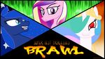  blue_eyes blue_hair crown equine female friendship_is_magic hair horn horse mammal multi-colored_hair my_little_pony pinkanon pony princess_cadance_(mlp) princess_celestia_(mlp) princess_luna_(mlp) purple_eyes super_best_friends_brawl tiara two_best_friends_play two_best_sisters_play two_tone_hair 