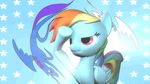  animated argodaemon blue_fur equine female feral friendship_is_magic fur hair horse mammal multi-colored_hair my_little_pony pegasus pony rainbow_dash_(mlp) rainbow_hair salute solo wings 