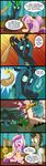  changeling comic crossover dialog doctor_whooves_(mlp) english_text equine female feral friendship_is_magic garbage_dump horn horse madmax male mammal my_little_pony pony pregnant princess_cadance_(mlp) queen_chrysalis_(mlp) text winged_unicorn wings 