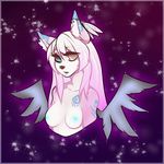  avoid_posting canine celestial ear_piercing eirana female fox heterochromia invalid_color lustrous mammal nipples piercing rune teil wings 