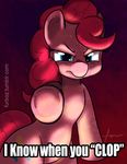  blue_eyes cutie_mark english_text equine female feral friendship_is_magic fur furboz hair horse looking_at_viewer mammal my_little_pony pink_fur pink_hair pinkie_pie_(mlp) pony solo text 