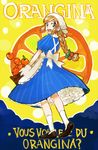  apron bad_id bad_pixiv_id bandana basket bow braid brown_hair dress flats food food_themed_hair_ornament freckles french french_flag fruit gloves green_eyes hair_ornament hairclip hezeo_(suz888) long_hair looking_back orange orangina personification petticoat puffy_short_sleeves puffy_sleeves short_sleeves sidelocks single_braid smile socks solo strawberry strawberry_hair_ornament striped vertical_stripes waist_apron white_gloves 