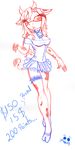  breasts cattle collar cow_tail cowbell cute dress female garter hedgehog hooves horn invalid_color invalid_tag little mammal melody_rose1991 sega sketch sonic_(series) sonic_the_hedgehog spots style tails 