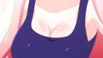  animated animated_gif bouncing_breasts breasts cleavage kurousagi_(mondaiji) large_breasts mondaiji-tachi_ga_isekai_kara_kuru_sou_desu_yo? pink_hair swimsuit 